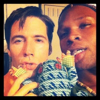 THE BOOK OF MORMON's Michael James Scott and Clark Johnsen Photo