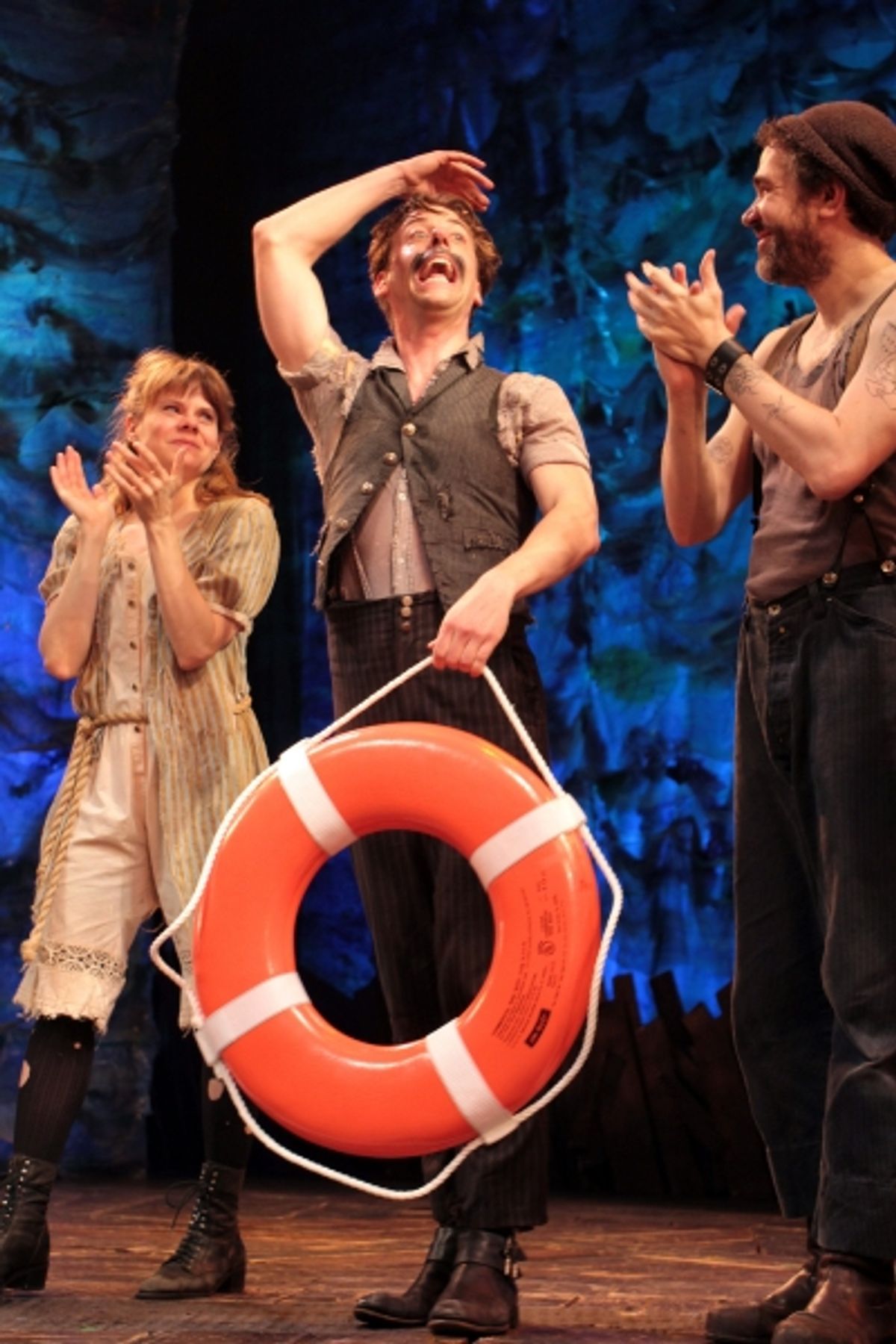 Celia Keenan-Bolger, Christian Borle, Kevin Del Aguila at 