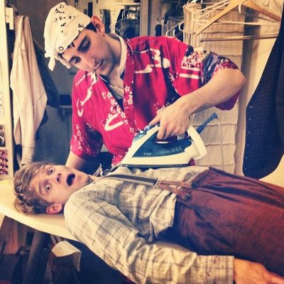 NEWSIES' Ben Fankhauser and Andrew Keenan-Bolger Photo