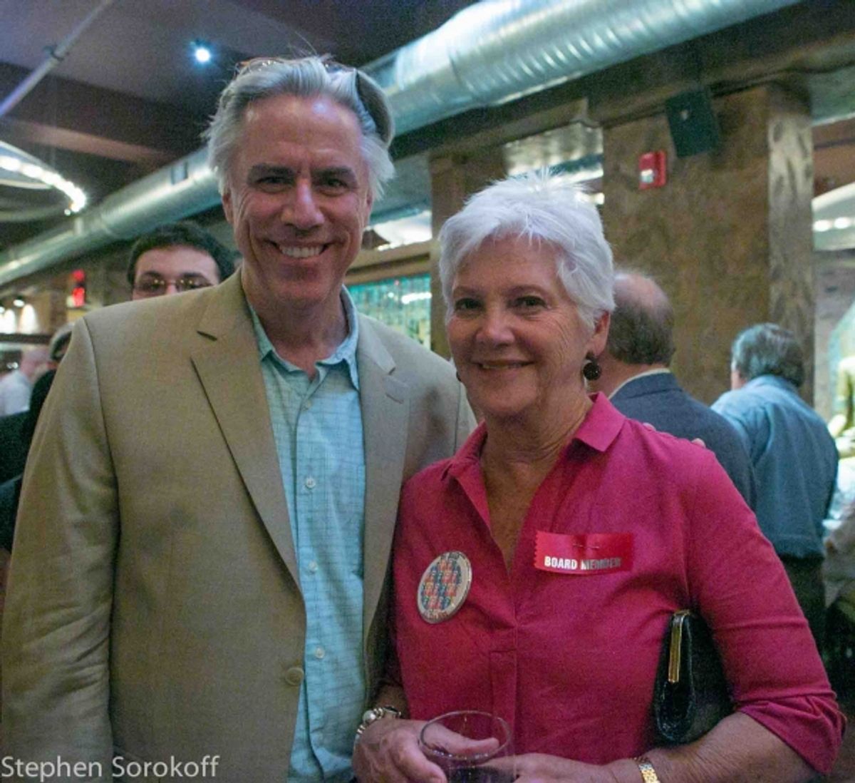 Jeff McCarthy & Board President Mary Ann Quinson Goodman at 