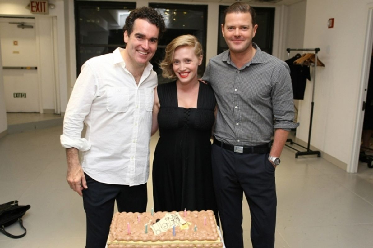 Brian d'Arcy James, Haven Burton and Clarke Thorell at 