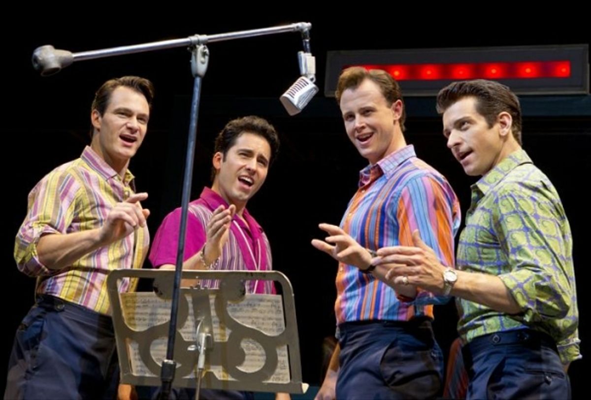 Matt Bogart, John Lloyd Young, Quinn VanAntwerp, Andy Karl at 