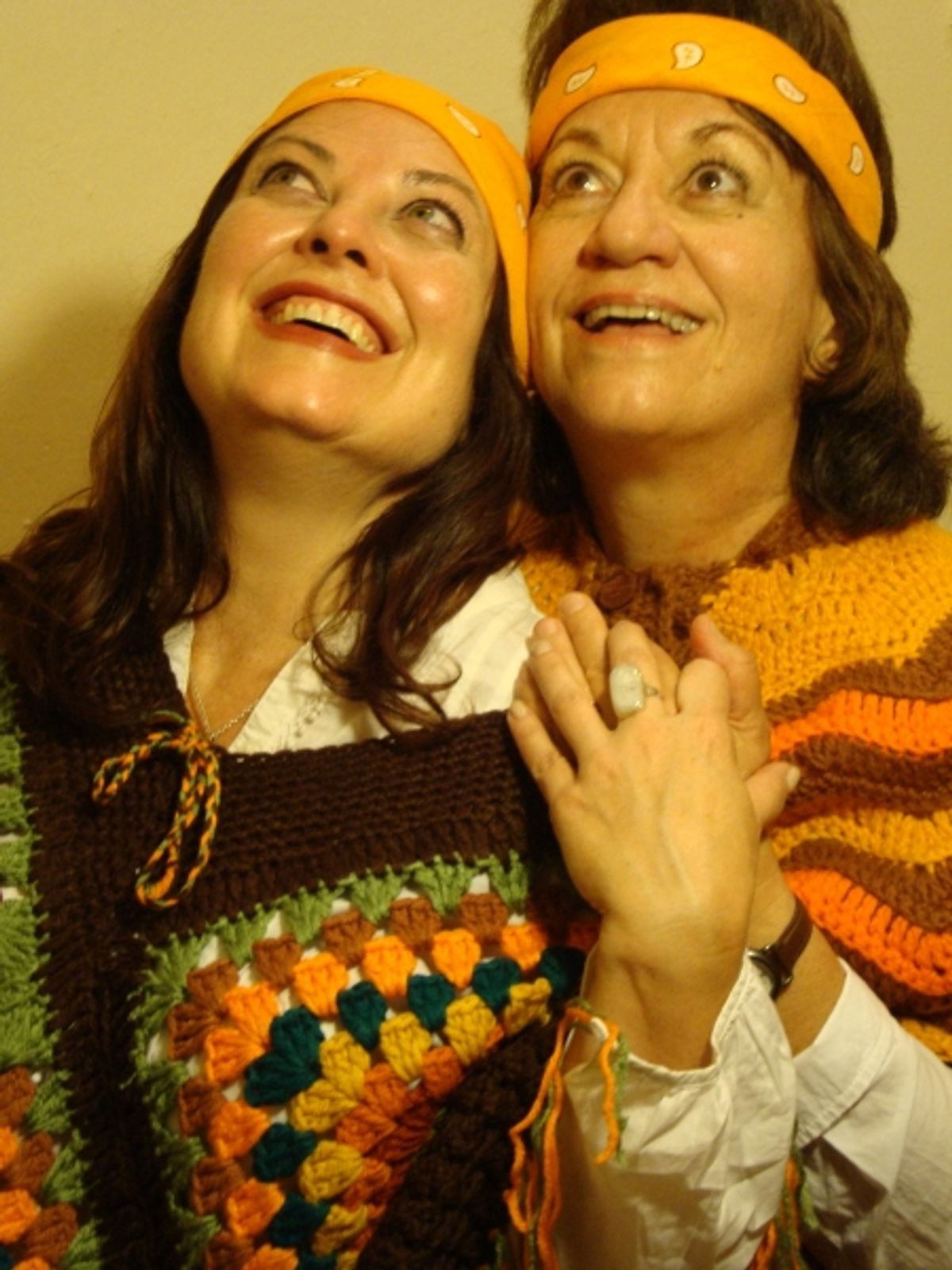 THE ACTIVISTS of Pride River: Dolores [Laurie Strickland] and Angela [Denise DeMirjian] at 