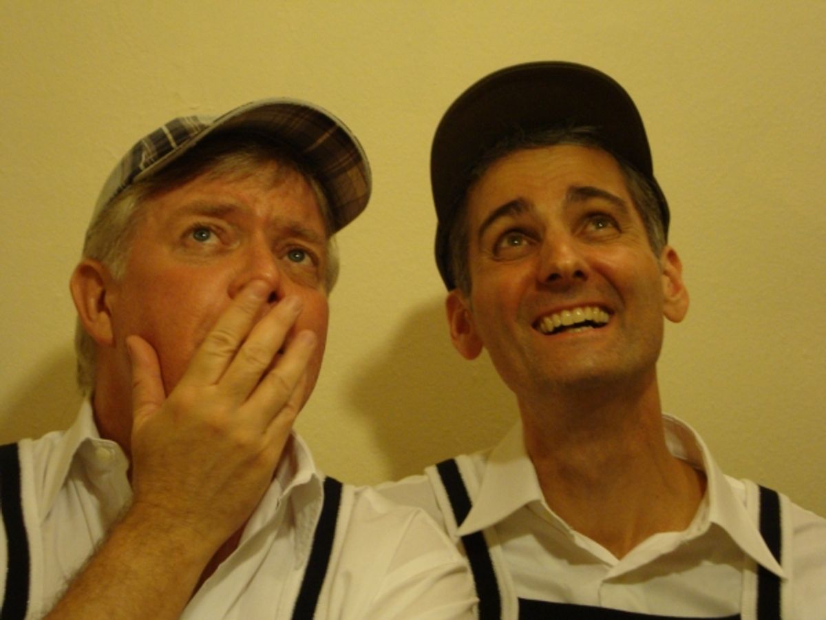 THE DADZ of Pride River: Miles Phillips [Kevin Kelly-Kennedy] & Brian Linden [Kenny Kelly-Kennedy] at 