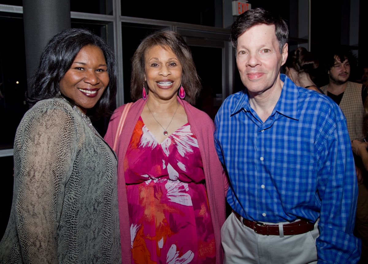 Jazz vocalist Tammy McCann, Alyce Claerbaut, and JMF Board Member/ASCAP Director of Musical Theatre Michael Kerker
 at 