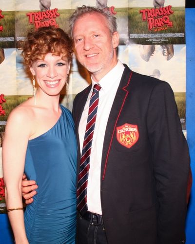 Lindsay Nicole Chambers with husband Chris Barron, lead singer of the Spin Doctors Photo