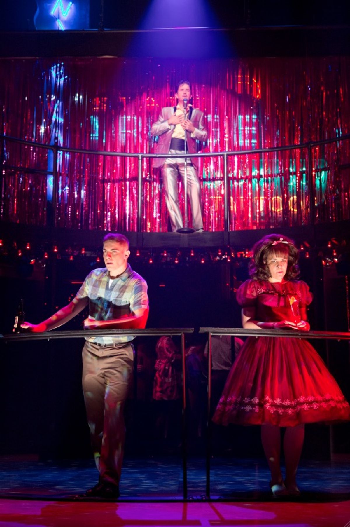 Lindsay Mendez, Nick Blaemire, Derek Klena and Josh Seggara at 