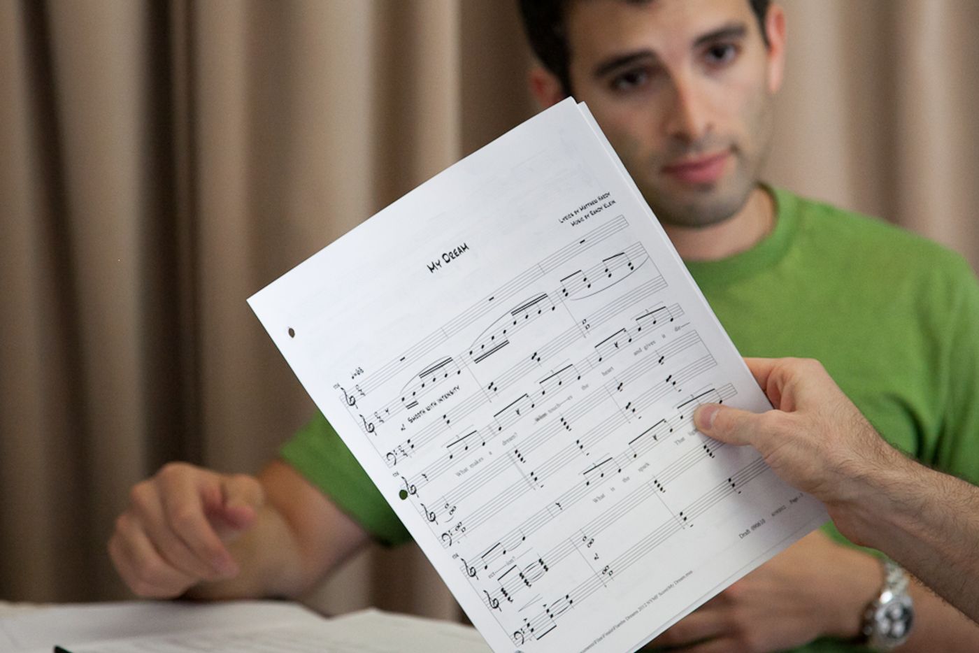 Photo Flash: Jarrod Spector, Catherine Cox et al. in Rehearsal for NYMF's FLAMBÉ DREAMS  Image