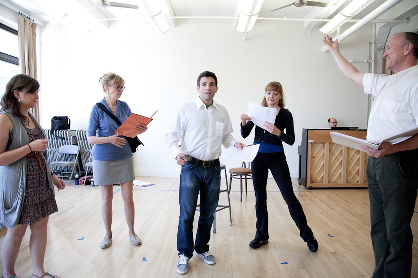 Photo Flash: Jarrod Spector, Catherine Cox et al. in Rehearsal for NYMF's FLAMBÉ DREAMS Photo Flash: Jarrod Spector, Catherine Cox et al. in Rehearsal for NYMF's FLAMBÉ DREAMS Image