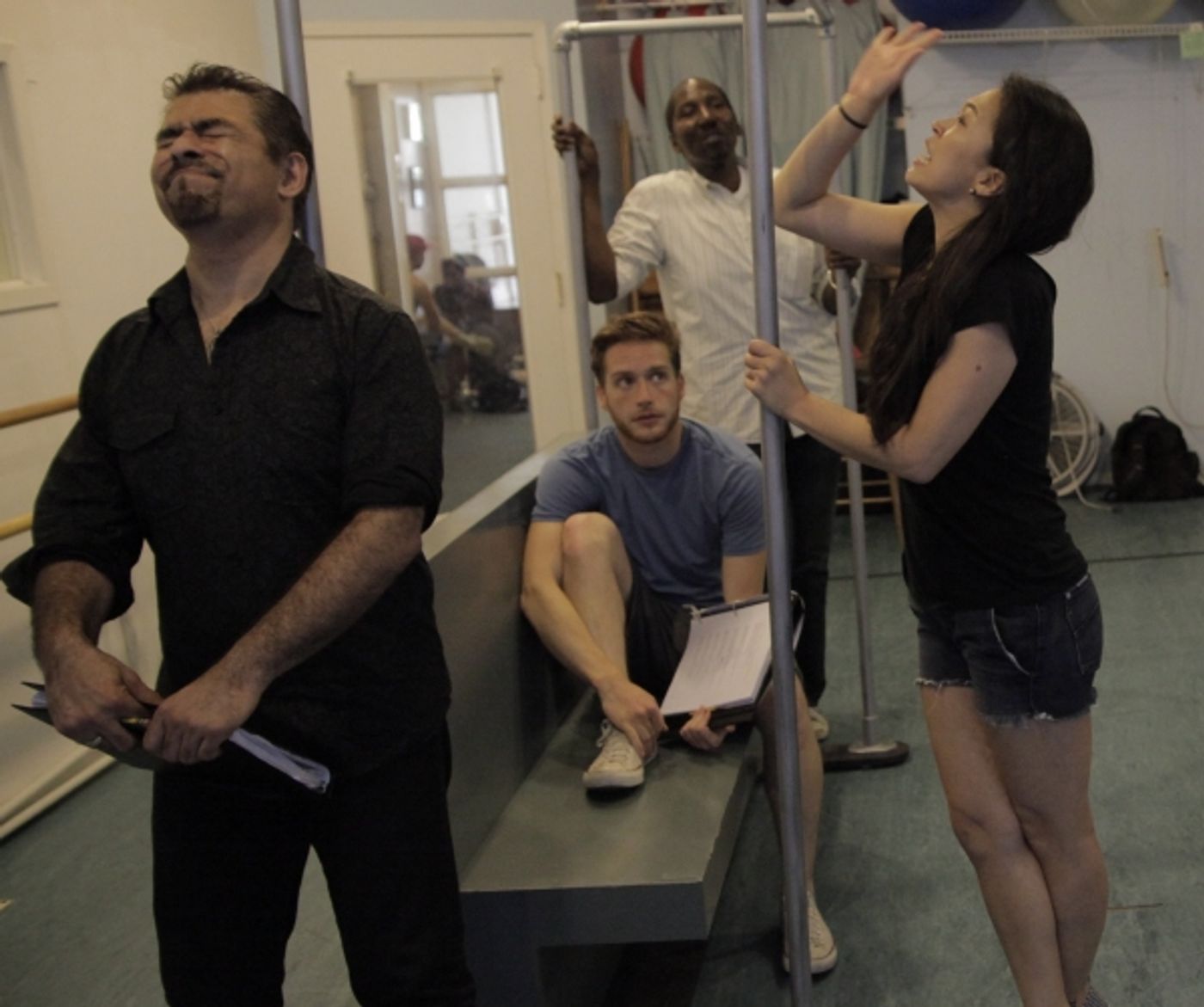 Photo Flash: Danny Bolero, Mel Johnson Jr. et al. in Rehearsal for NYMF's STUCK  Image