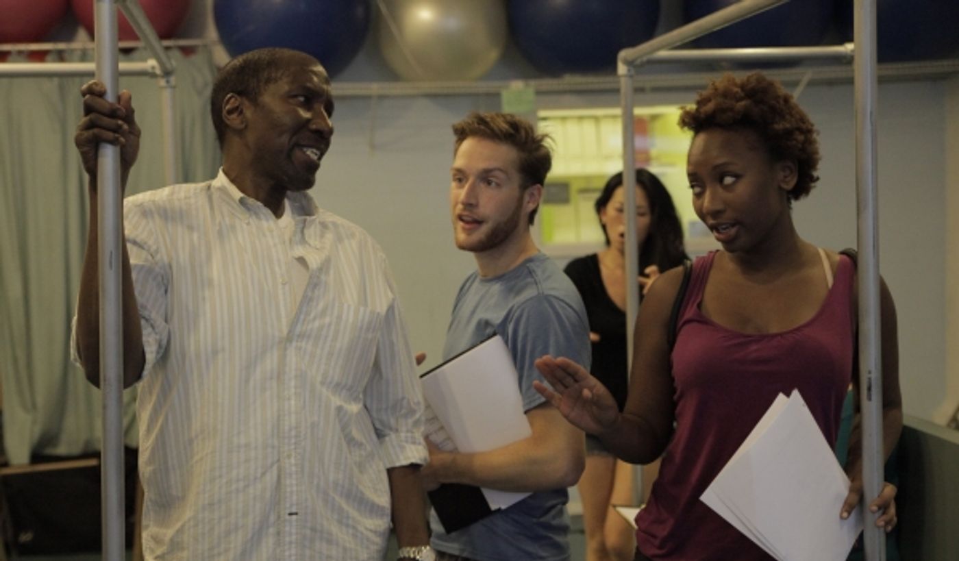 Photo Flash: Danny Bolero, Mel Johnson Jr. et al. in Rehearsal for NYMF's STUCK  Image