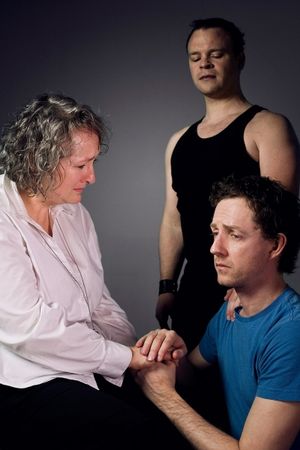 Mary Kelly (Mom), Ryan Kelly (Michael), Dale Miller (Henry) @ BroadwayWorld Mary Kelly (Mom), Ryan Kelly (Michael), Dale Miller (Henry) Photo