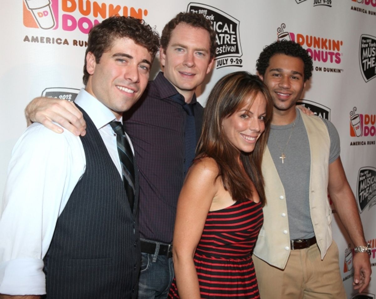 (L-R) Adam Monley, Omar Lopez-Cepero, Leslie Kritzer and Corbin Bleu  at 