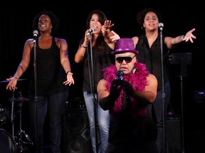 Kim Sozzi with Emmy Raver, Badia Farha & Tomasso Antico 'The Factory Groove' @ BroadwayWorld Kim Sozzi with Emmy Raver, Badia Farha & Tomasso Antico 'The Factory Groove' Photo