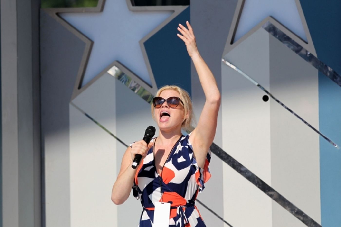 Photo Flash: Megan Hilty Rehearses for PBS' A CAPITOL FOURTH in Washington, D.C.!  Image