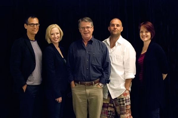 Director Richard Seer, T. Ryder Smith, Caitlin Muelder, Lucas Caleb Rooney and Erika  Photo