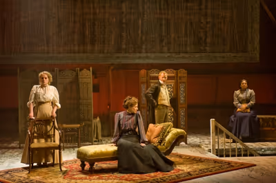 Dan Waller, Caroline Neff and Carrie Coon,  Photo