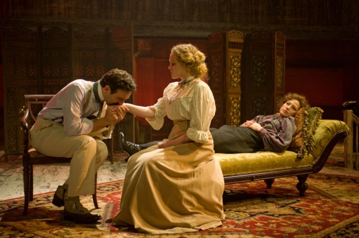 Derek Gaspar, Caroline Neff and Carrie Coon at 