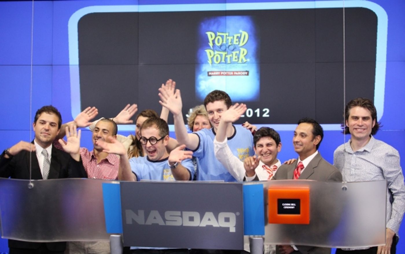 Photo Coverage: POTTED POTTER Invades NASDAQ MarketSite to Ring Closing Bell  Image
