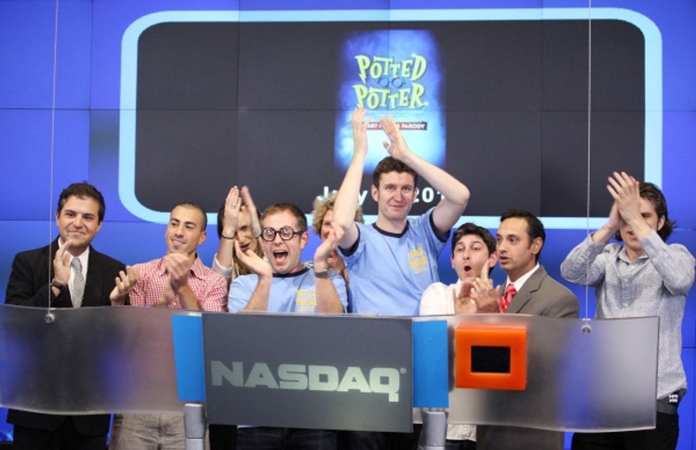 Photo Coverage: POTTED POTTER Invades NASDAQ MarketSite to Ring Closing Bell  Image