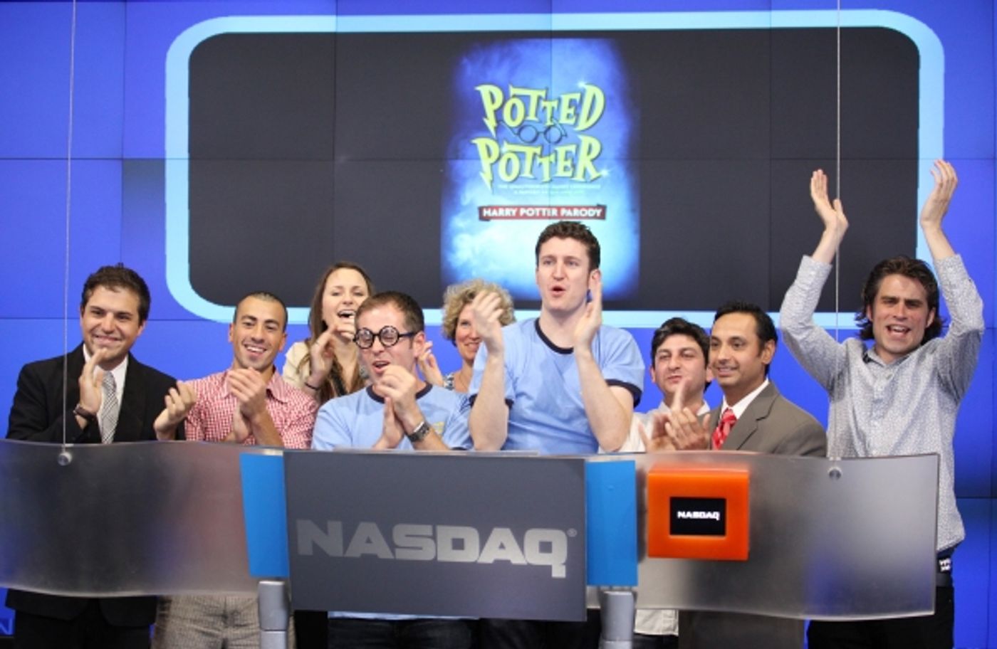 Photo Coverage: POTTED POTTER Invades NASDAQ MarketSite to Ring Closing Bell  Image