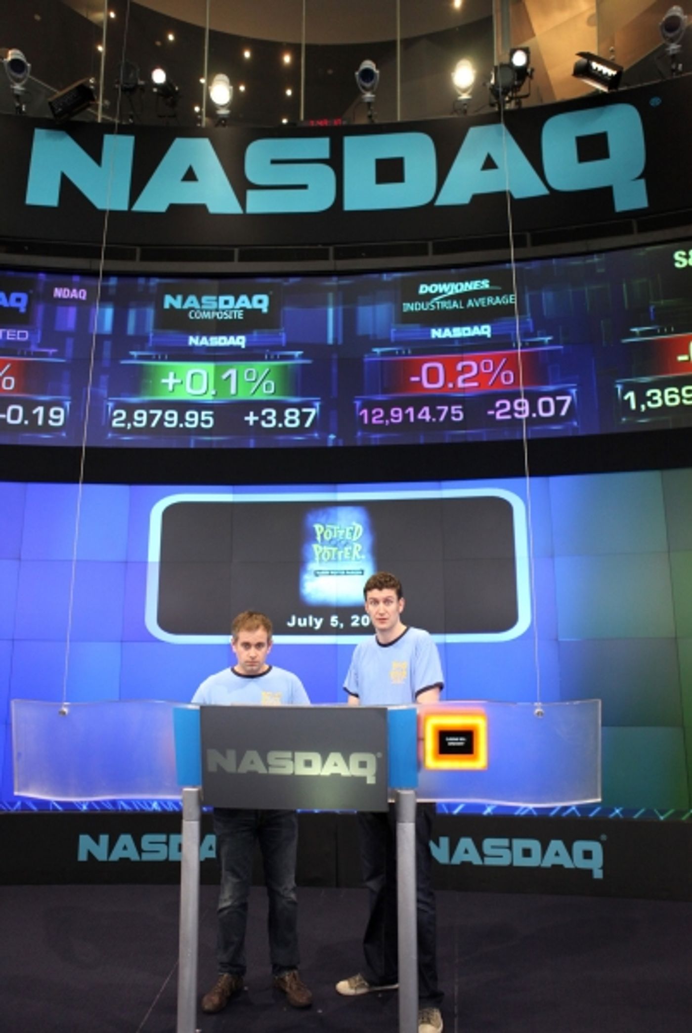 Photo Coverage: POTTED POTTER Invades NASDAQ MarketSite to Ring Closing Bell  Image