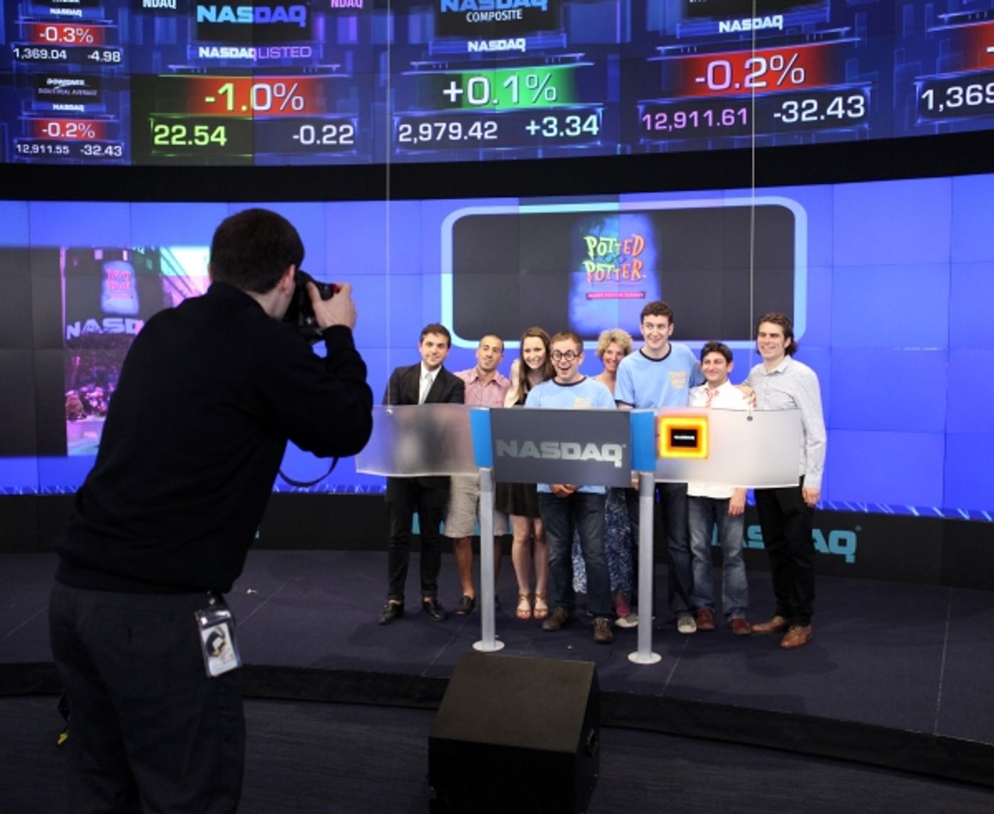 Photo Coverage: POTTED POTTER Invades NASDAQ MarketSite to Ring Closing Bell  Image
