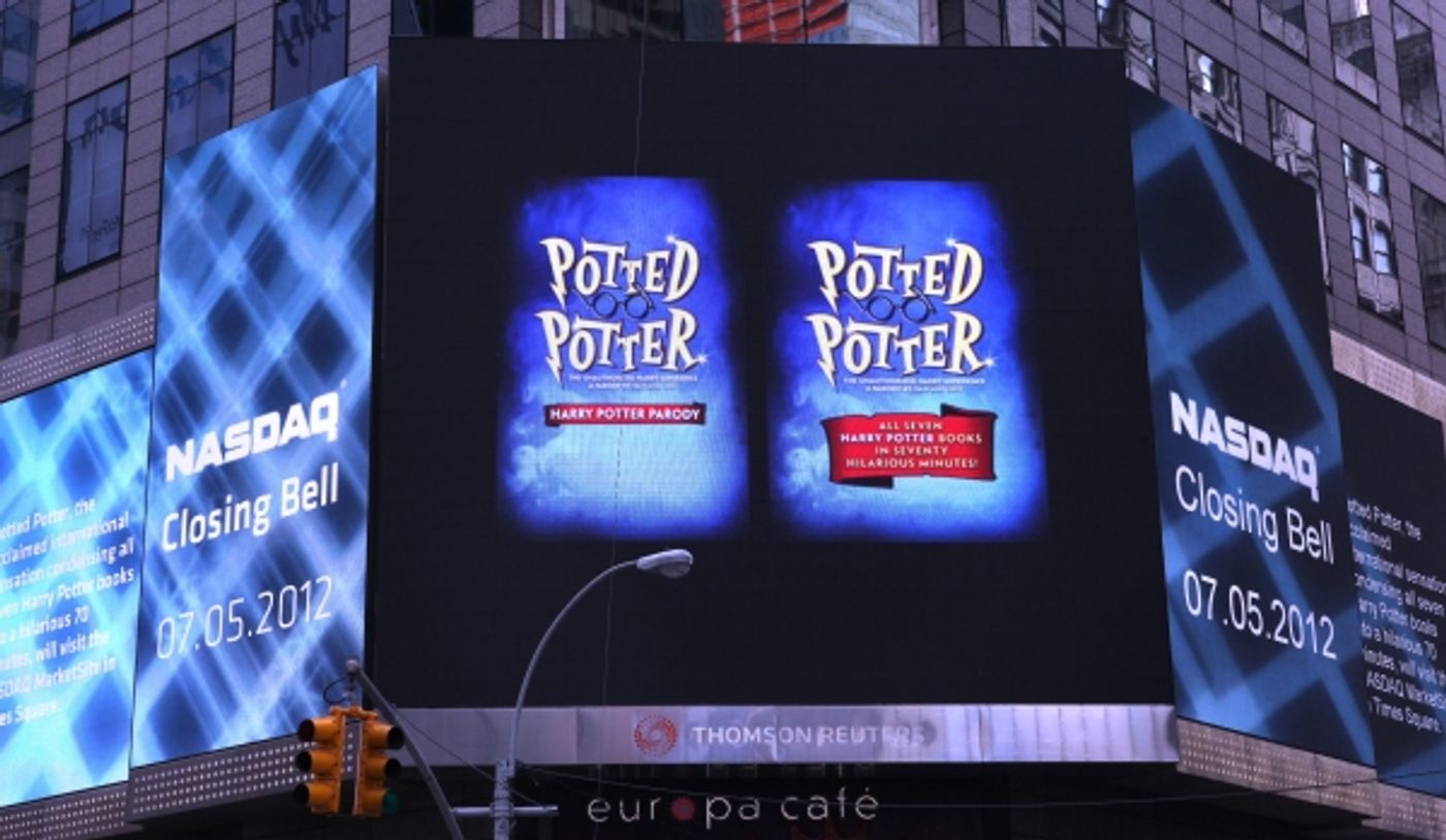 Photo Coverage: POTTED POTTER Invades NASDAQ MarketSite to Ring Closing Bell  Image