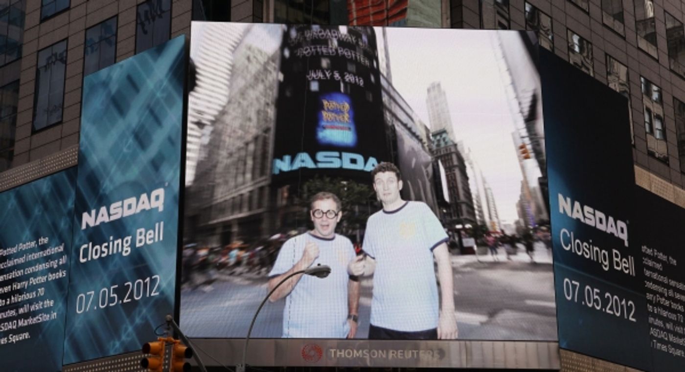 Photo Coverage: POTTED POTTER Invades NASDAQ MarketSite to Ring Closing Bell  Image