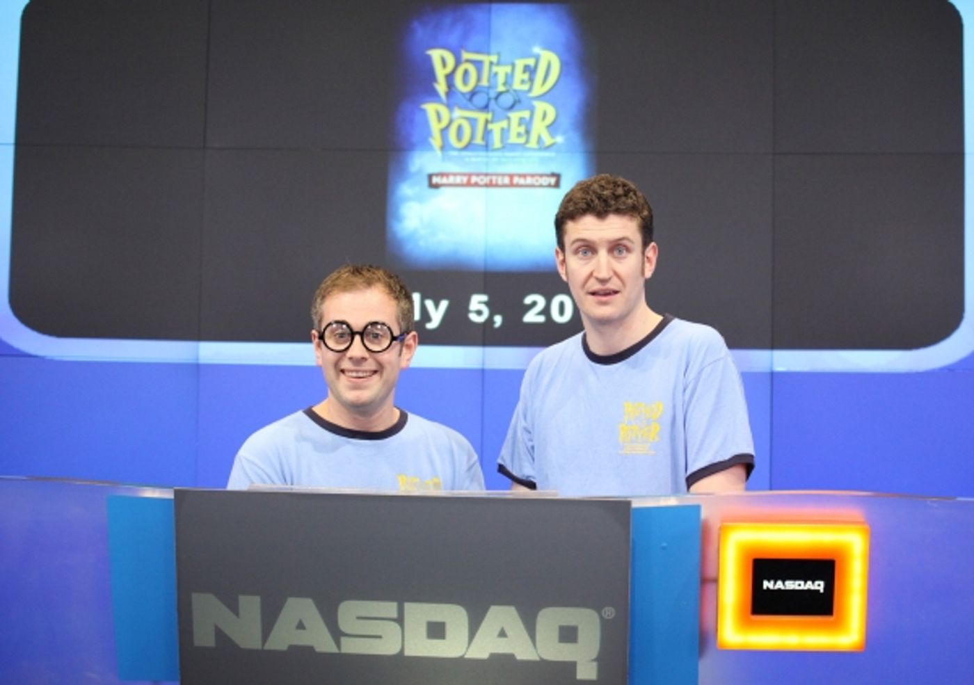 Photo Coverage: POTTED POTTER Invades NASDAQ MarketSite to Ring Closing Bell  Image