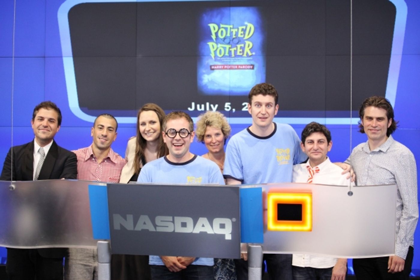 Photo Coverage: POTTED POTTER Invades NASDAQ MarketSite to Ring Closing Bell  Image