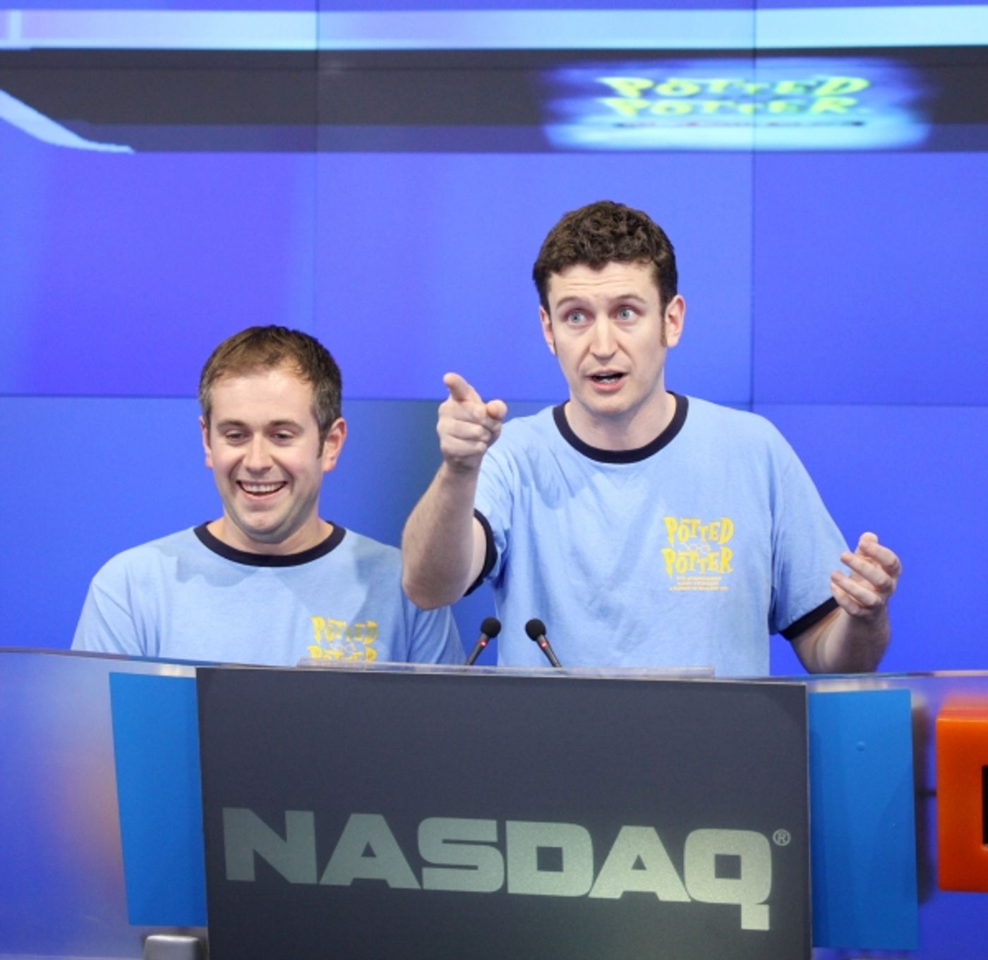 Photo Coverage: POTTED POTTER Invades NASDAQ MarketSite to Ring Closing Bell  Image