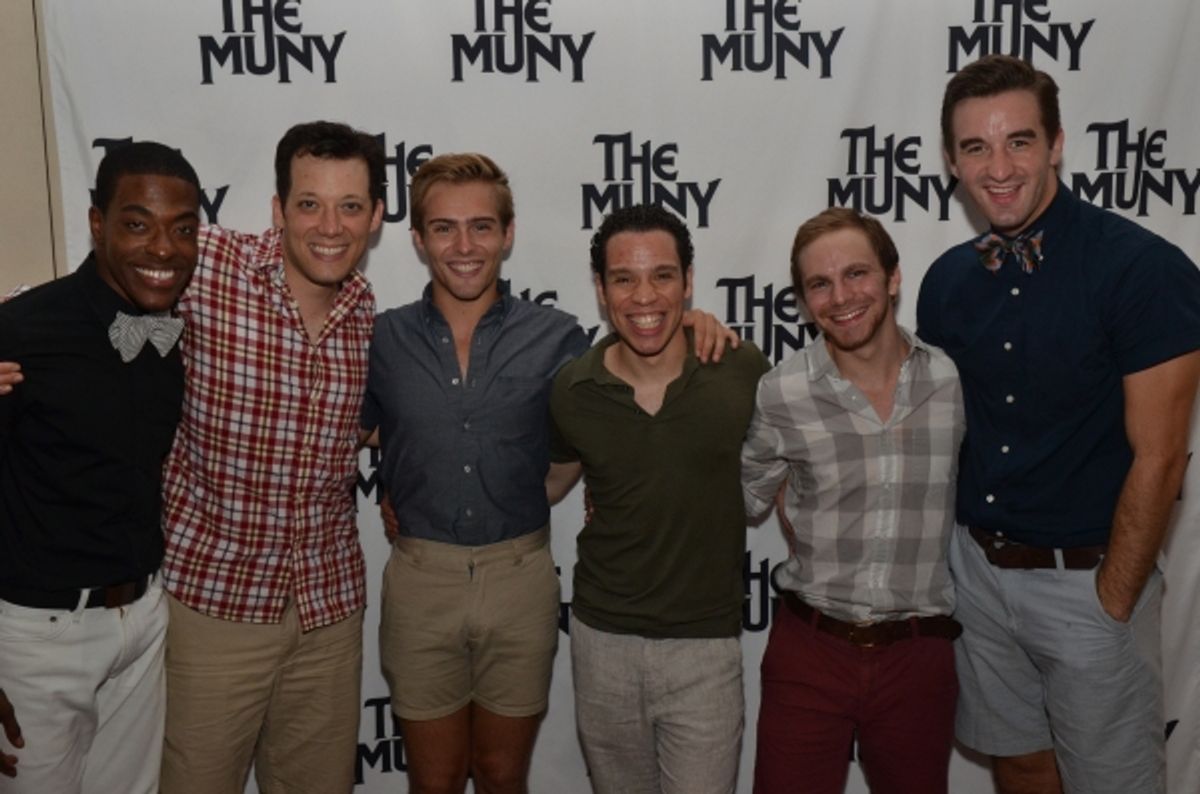 Robin de Jesus and the cast of ALADDIN at 