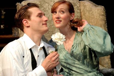 Jeff Church as Maxim de Winter and Erin Sheehan The Second Mrs. de Winter Photo