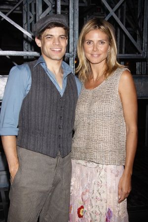 Jeremy Jordan and Heidi Klum Photo