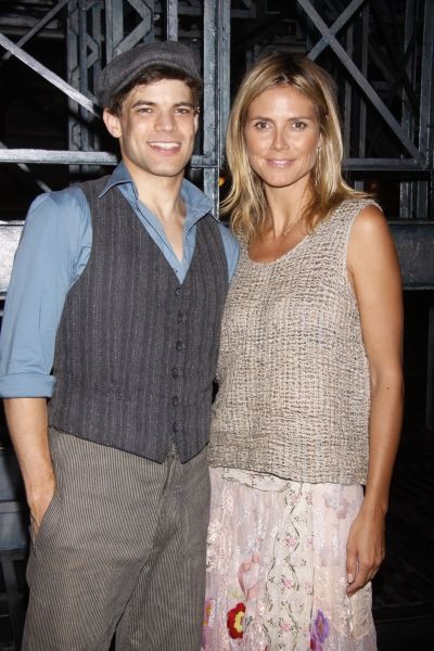 Jeremy Jordan and Heidi Klum Photo