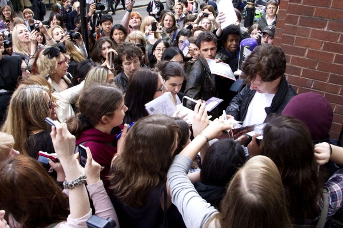 Benedict Cumberbatch and fans at 
