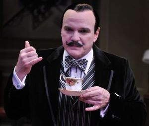 James Black as Hercule Poirot in the Alley Theatre's production of Agatha Christie's BLACK COFFEE @ BroadwayWorld James Black as Hercule Poirot in the Alley Theatre's production of Agatha Christie's Photo