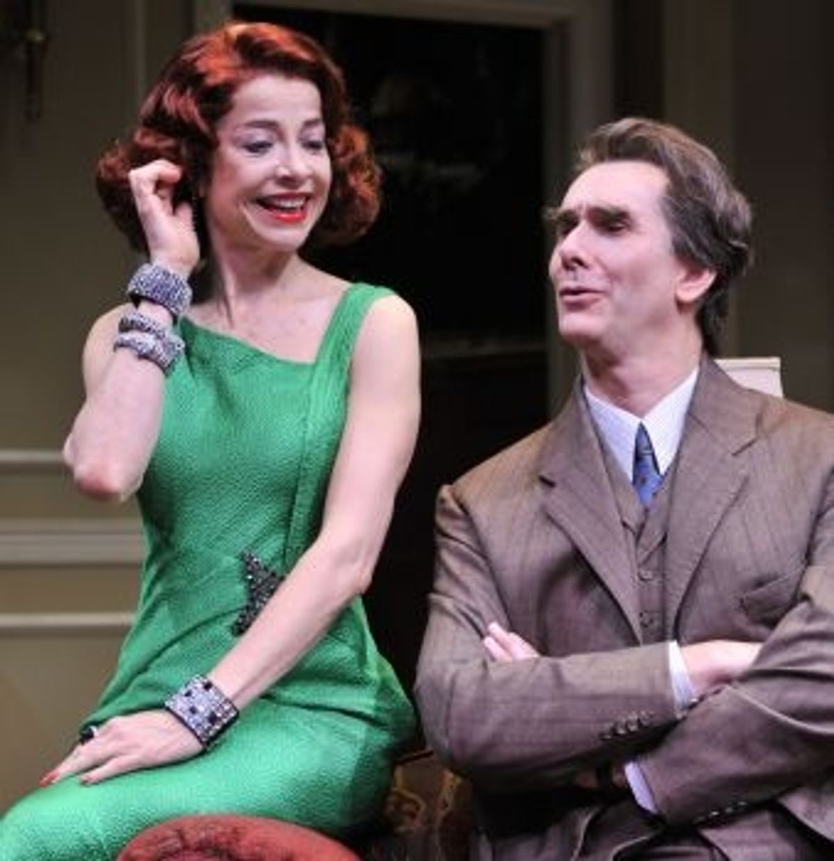 (Left to Right) Josie de Guzman as Barbara Amory and Todd Waite as Arthur Hastings in the Alley TheatreÃ¢â‚¬â„¢s production of Agatha ChristieÃ¢â‚¬â„¢s BLACK COFFEE. at 