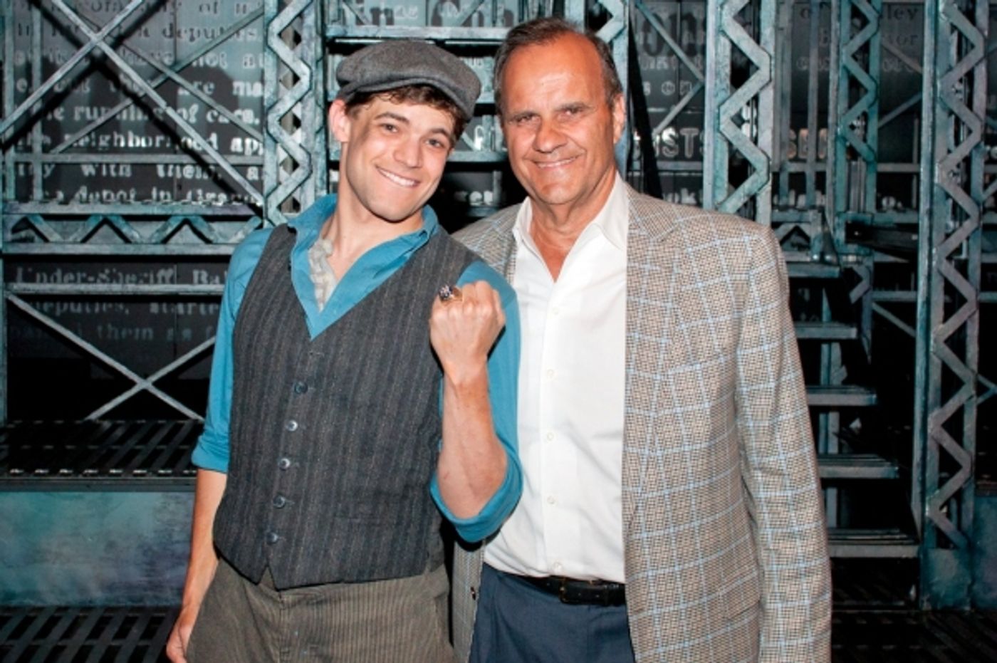 Photo Flash: Joe Torre Visits NEWSIES on Broadway  Image