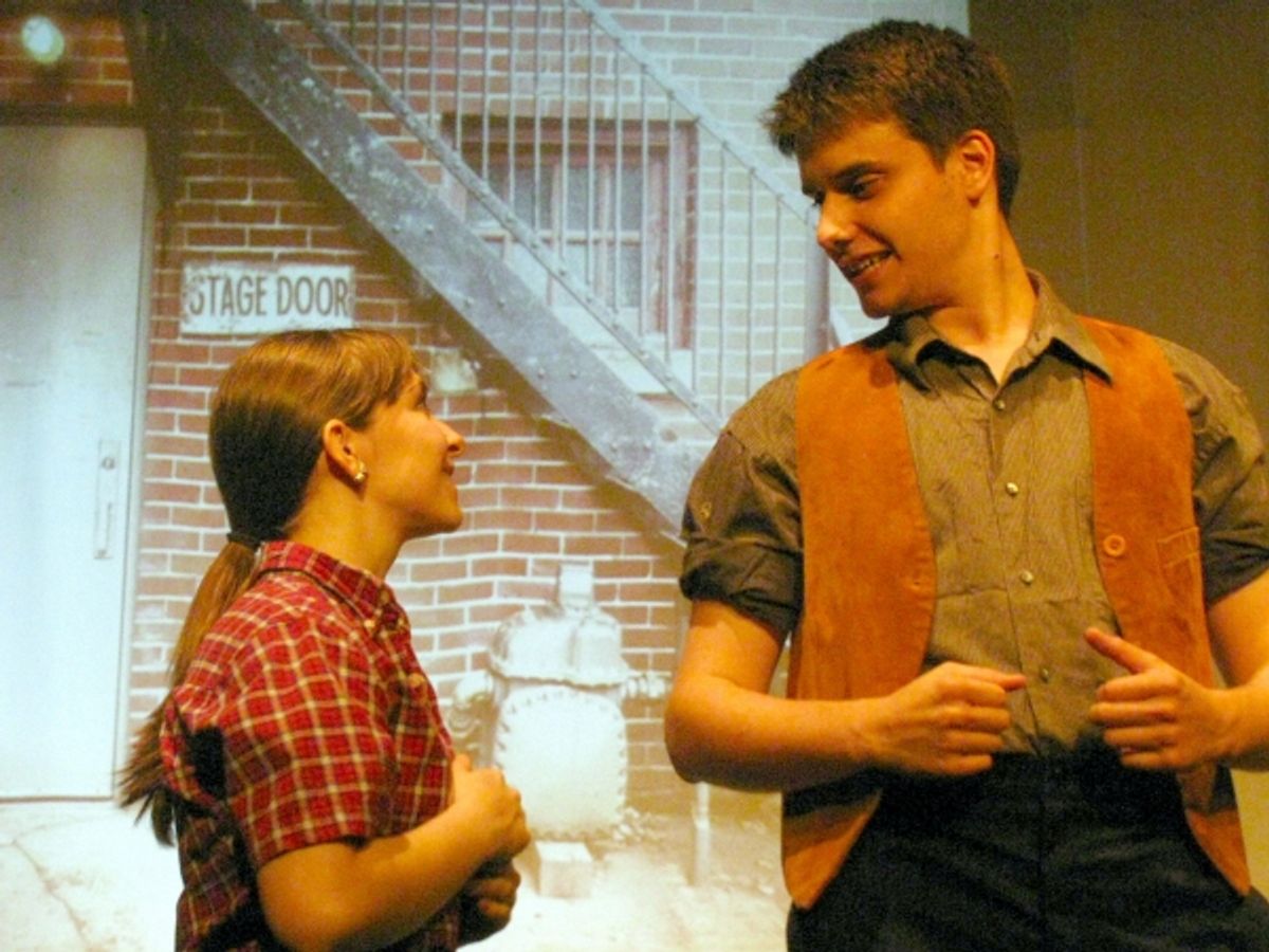  Sarah Webster (Louise) and Chris Cherin (young dancer)
 at 