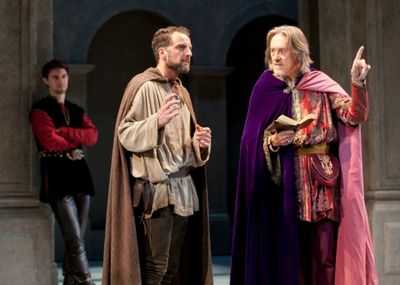 Sean Lyons as NiccolÃƒÂ² Machiavelli, Euan Morton as Michelangelo Buonarroti and  Photo