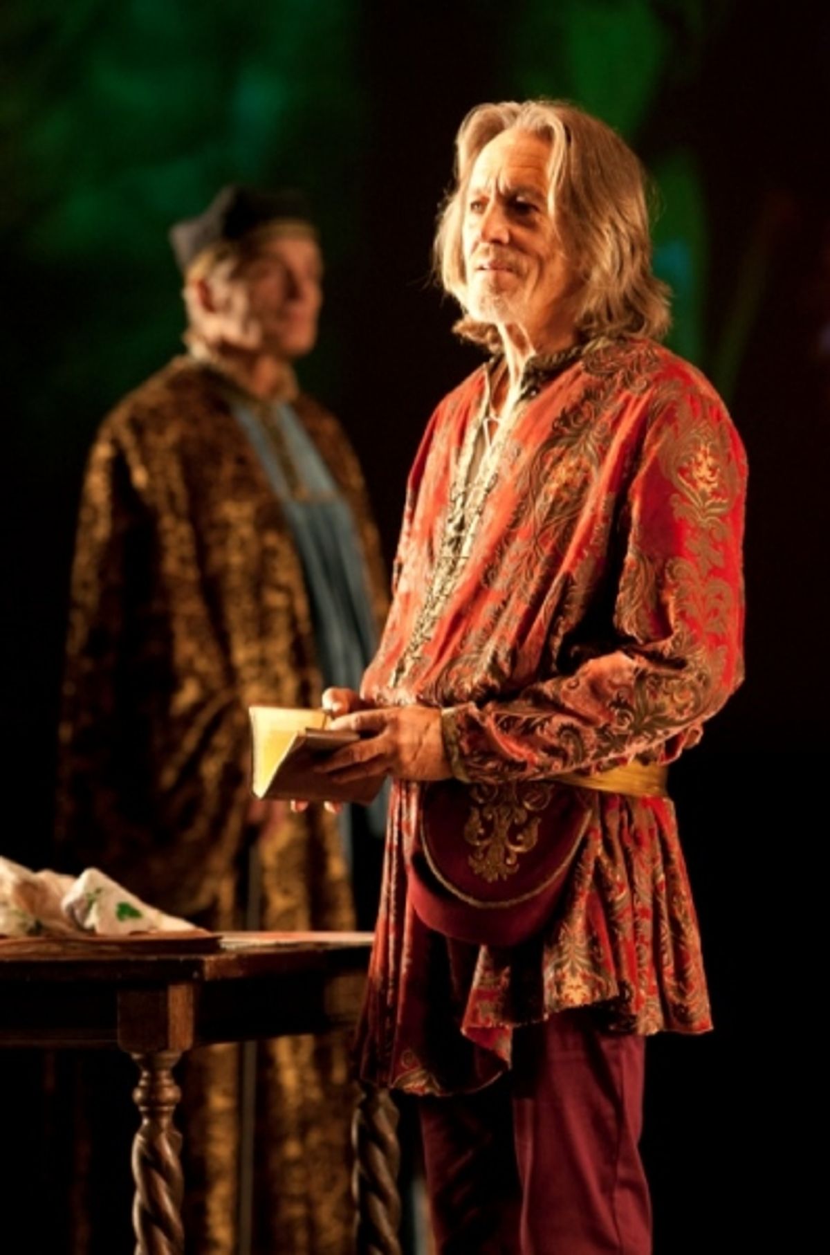 David Selby as Piero Soderini and Miles Anderson as Leonardo da Vinci  at 