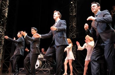Andy Karl, John Lloyd Young, Quinn VanAntwerp, Matt Bogart Photo