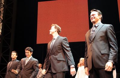 Andy Karl, John Lloyd Young, Quinn VanAntwerp, Matt Bogart Photo