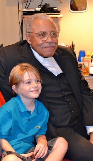 Max Page and James Earl Jones Photo