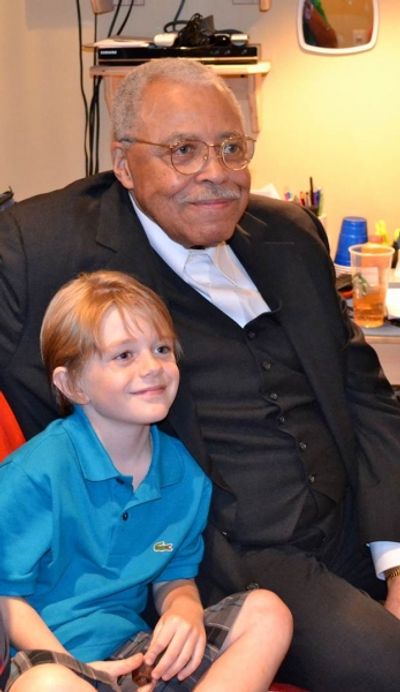 Max Page and James Earl Jones Photo