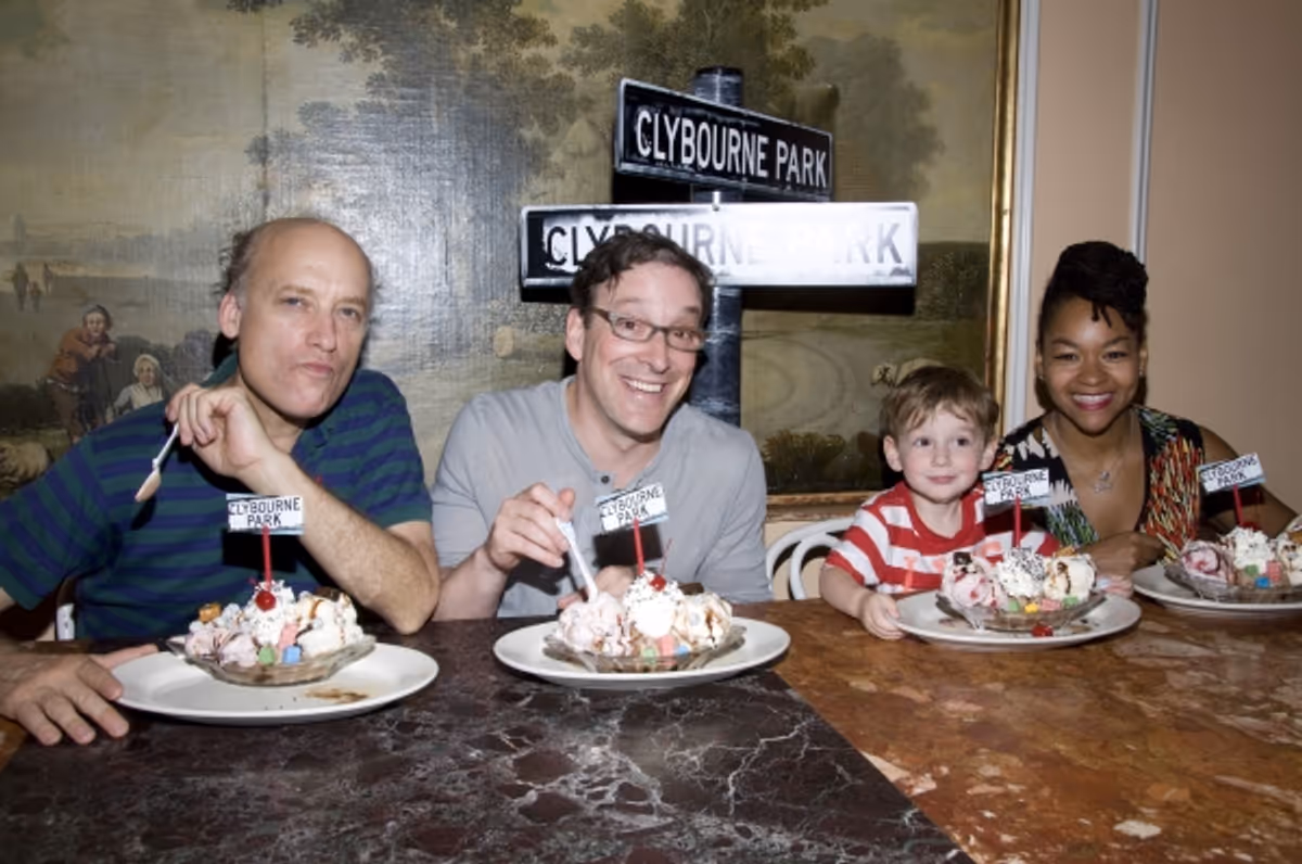 Lester Shamos and the cast of Clybourne Park at CLYBOURNE PARK Cast Visits Serendipity 3!