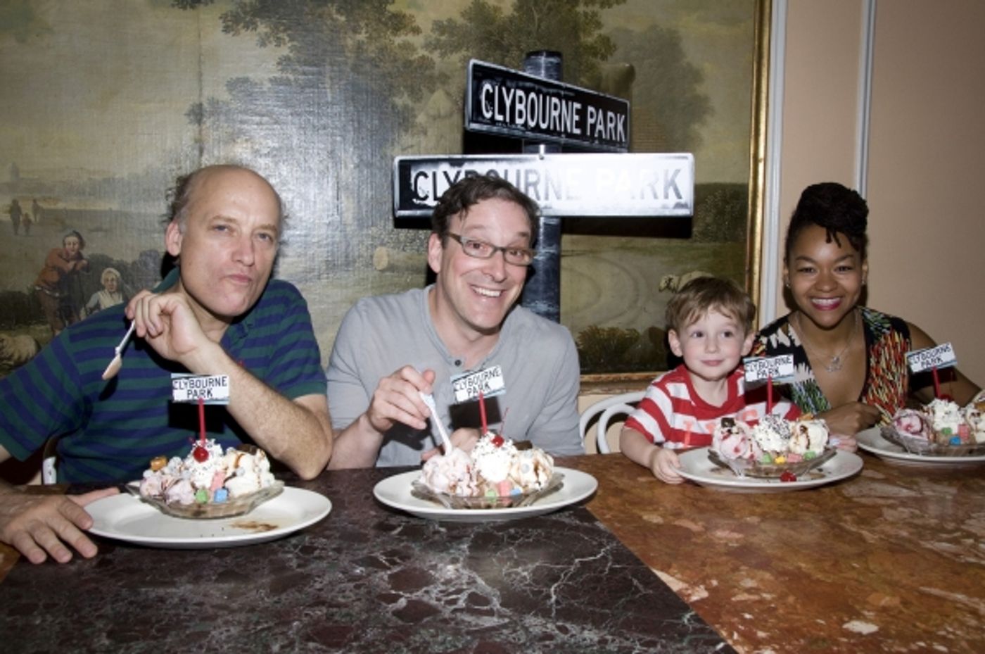 Photo Flash: CLYBOURNE PARK Cast Visits Serendipity 3!  Image