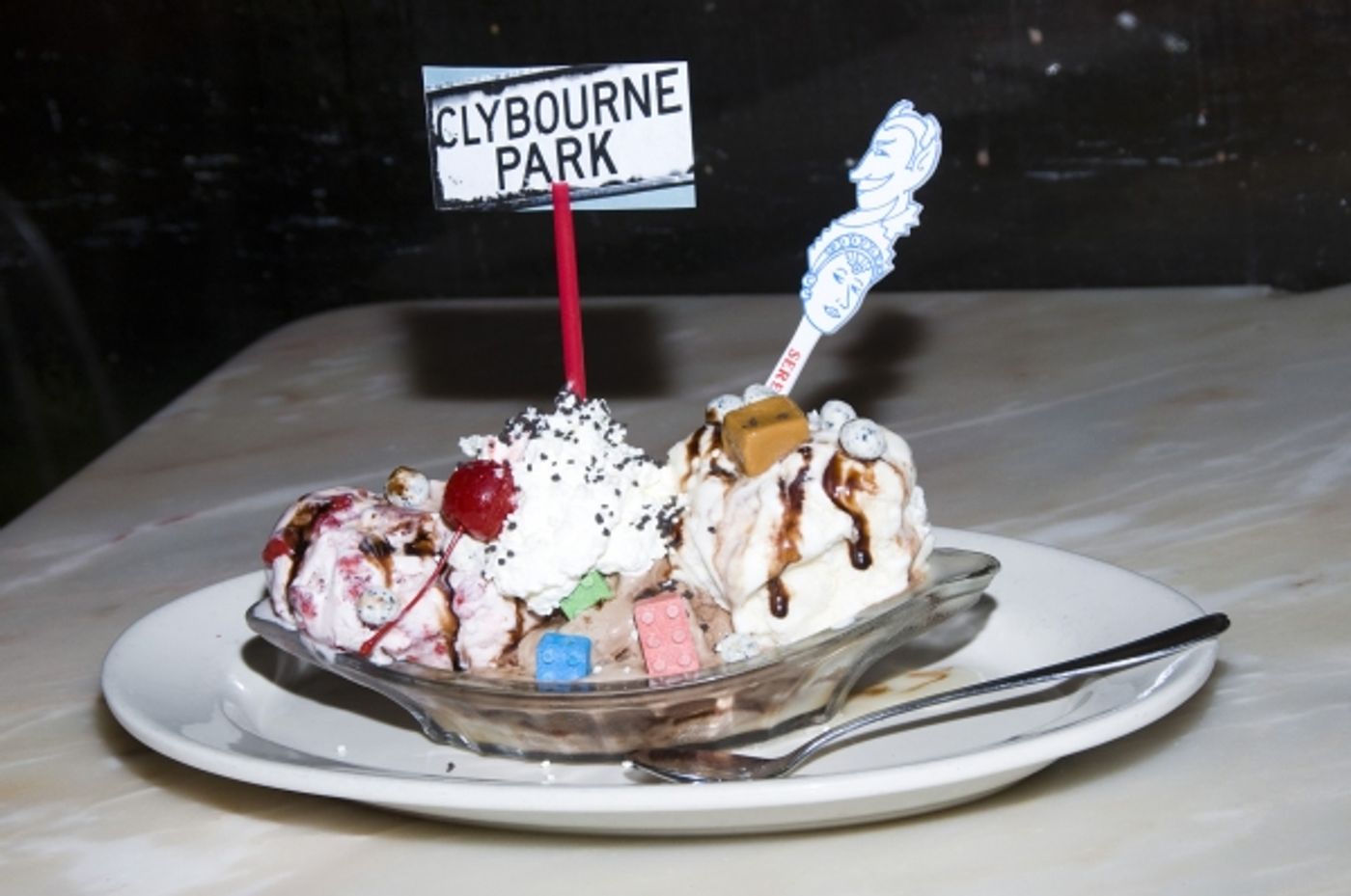 Photo Flash: CLYBOURNE PARK Cast Visits Serendipity 3!  Image
